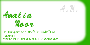 amalia moor business card